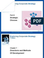 Exploring Corporate Strategy: Strategic Choices