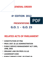 General Order: 4 Edition 2012