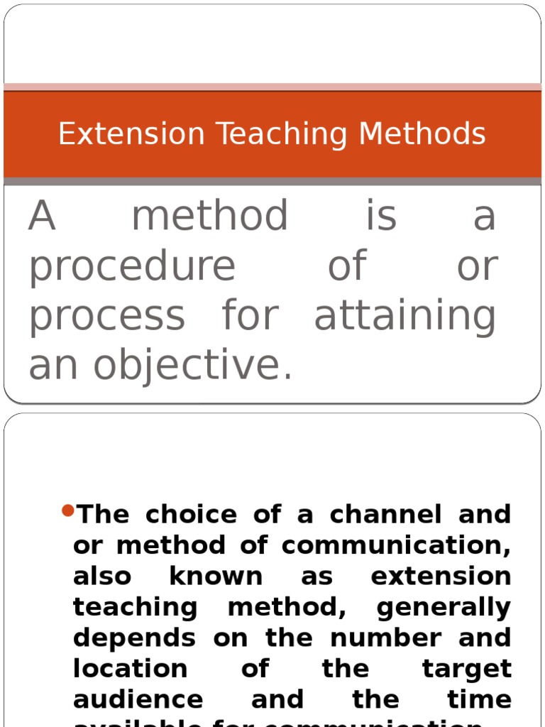 Extension Teaching Methods1 PDF