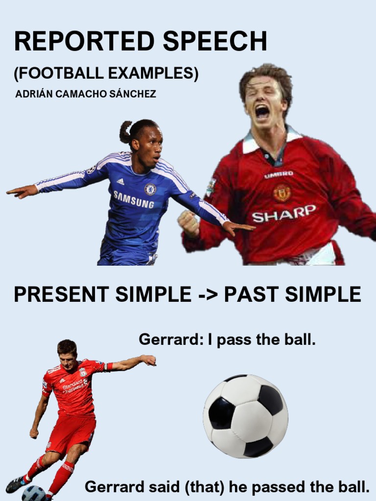 Reported Speech Tense Changes Chart | PDF | Sports & Recreation