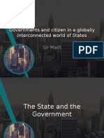 Governments and Citizen in A Globally Interconnected World
