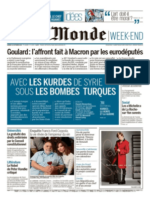 Le Monde - 12 10 2019 | PDF | Syrie | Donald Trump