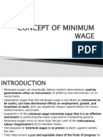 Concept of Minimum Wage