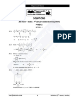 Solutions: JEE Main - 2020 - 7 January 2020 (Evening Shift) Physics