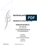 Static Electricity and Chemical Safety: Vahid Ebadat, PH.D., M.Inst.P., MIET, C.Phys. Stonehouse Process Safety, Inc