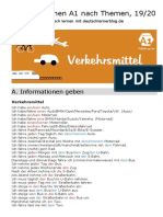 Deutsch Lernen A1 Thema 19 Verkehrsmittel Deutsch Lernen