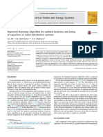 (2016) Improved Harmony Algorithm For Optimal Locations and Sizing of Capacitors in Radial Distribution Systems