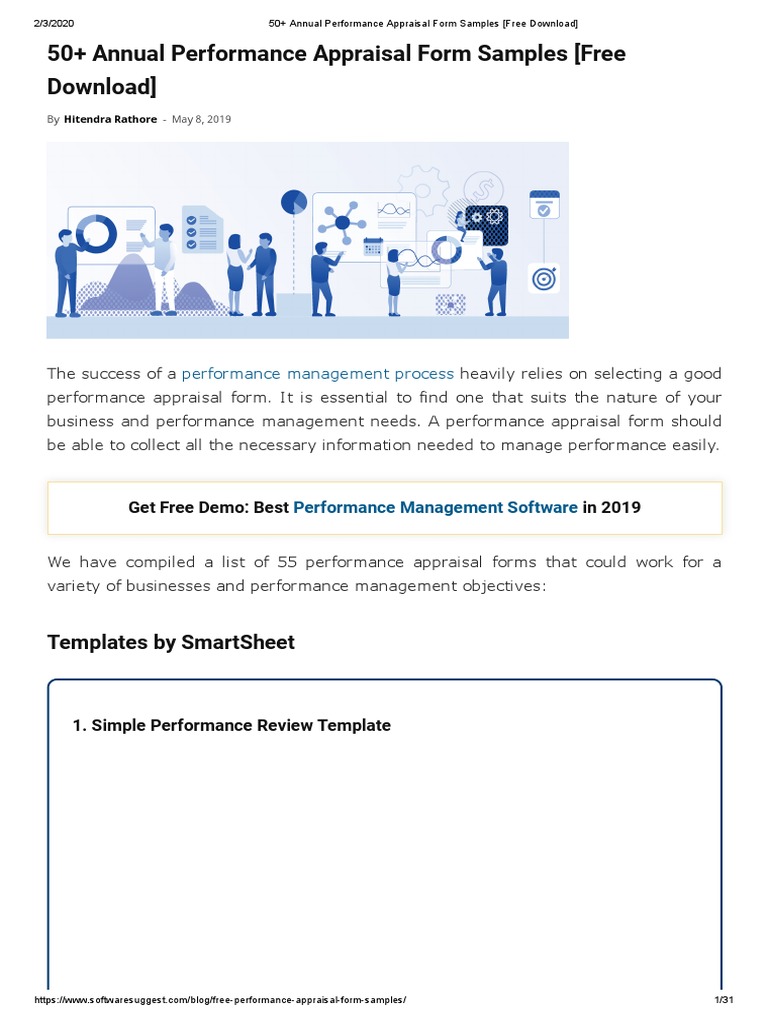Free Annual Performance Appraisal Forms | PDF | Performance Appraisal ...