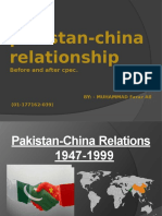 Pakistan-China Relationship: Before and After Cpec
