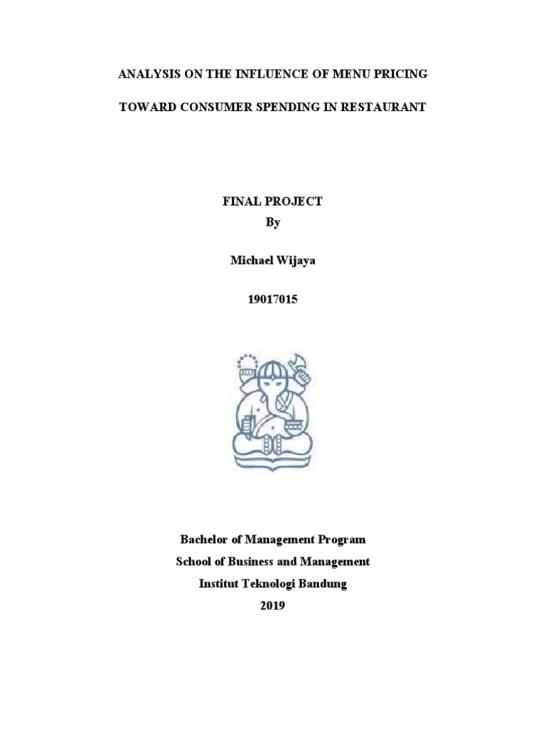 Menu Pricing Impact on Restaurant Spending | PDF | Menu | Survey ...