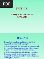 Unit Iv: Frequency Domain Analysis