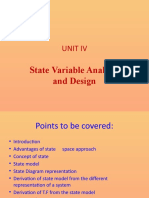 Unit Iv: State Variable Analysis and Design