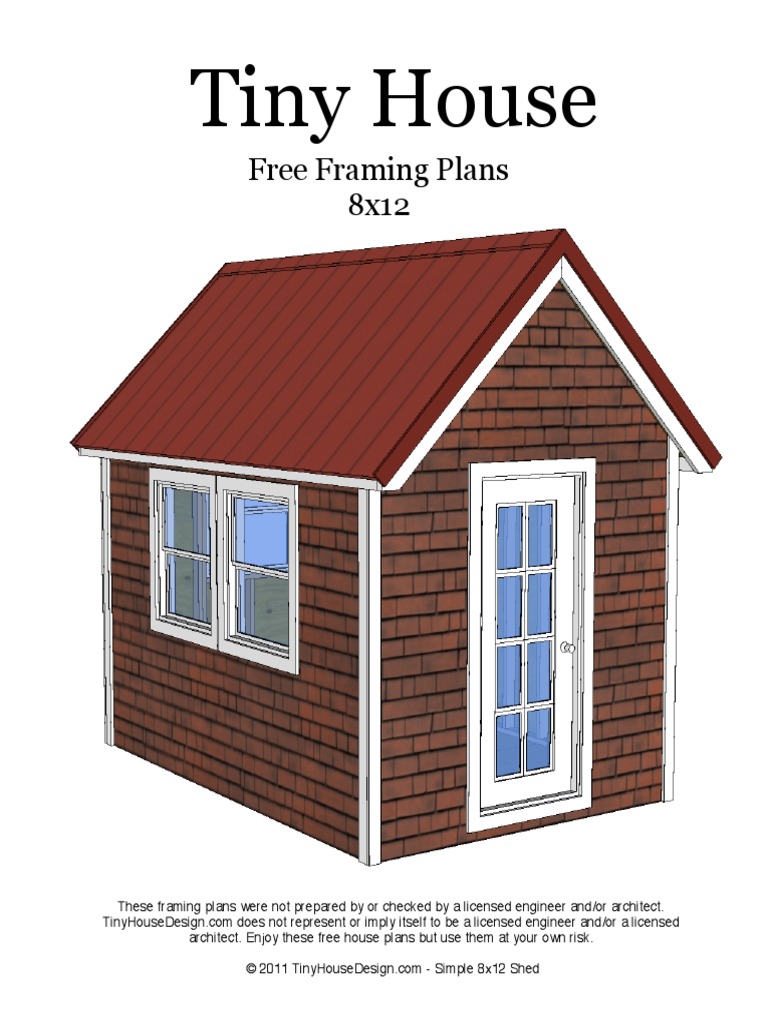 8x12 Tiny House PDF | PDF | Shed | Building