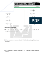 División de fracciones en matemáticas para 4o primaria