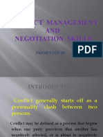 Conflict Management AND Negotiation Skills: Presented by