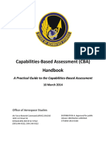 Handbook - USAF, Capabilities-Based Assessment (CBA), 10 Mar 2014