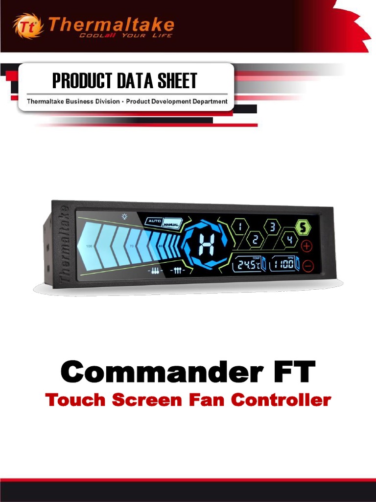 Commander FT - Datasheet - EN | PDF | Touchscreen | Celsius