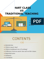 Smart Class VS Traditional Teaching: Presented by Sourima Mal 2 Yr, Cse Btech