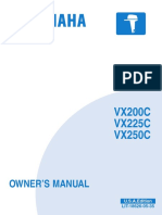 VX200C VX225C VX250C: Owner'S Manual