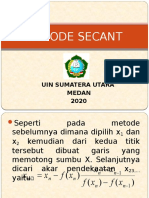 Metode Secant