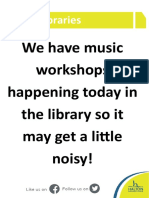 Music Workshops Poster