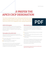 Apics CSCP Sell Sheet