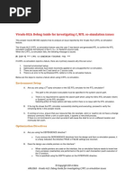 Vivado HLS: Debug Guide For Investigating C/RTL Co-Simulation Issues