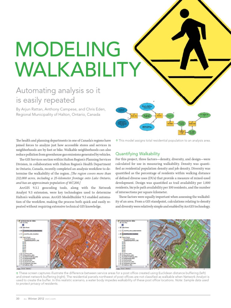 Modeling Walkability: Automating Analysis So It Is Easily Repeated ...