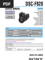 Sony DSC-f828 Camera Service Manual