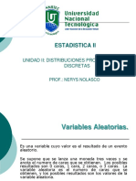 Unidad II. Distribuciones Probabilisticas Discretas PDF