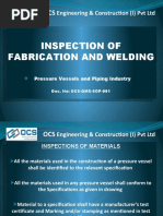 Inspection For Fabrication & Welding