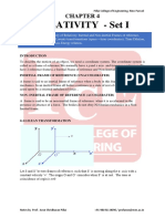 Relativity - Set I: Pillai College of Engineering, New Panvel