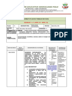 Grado 11 Formato Plan de Trabajo en Casa Biologia