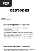 Cestodes: Prepared By: Charriz A. Amoyan