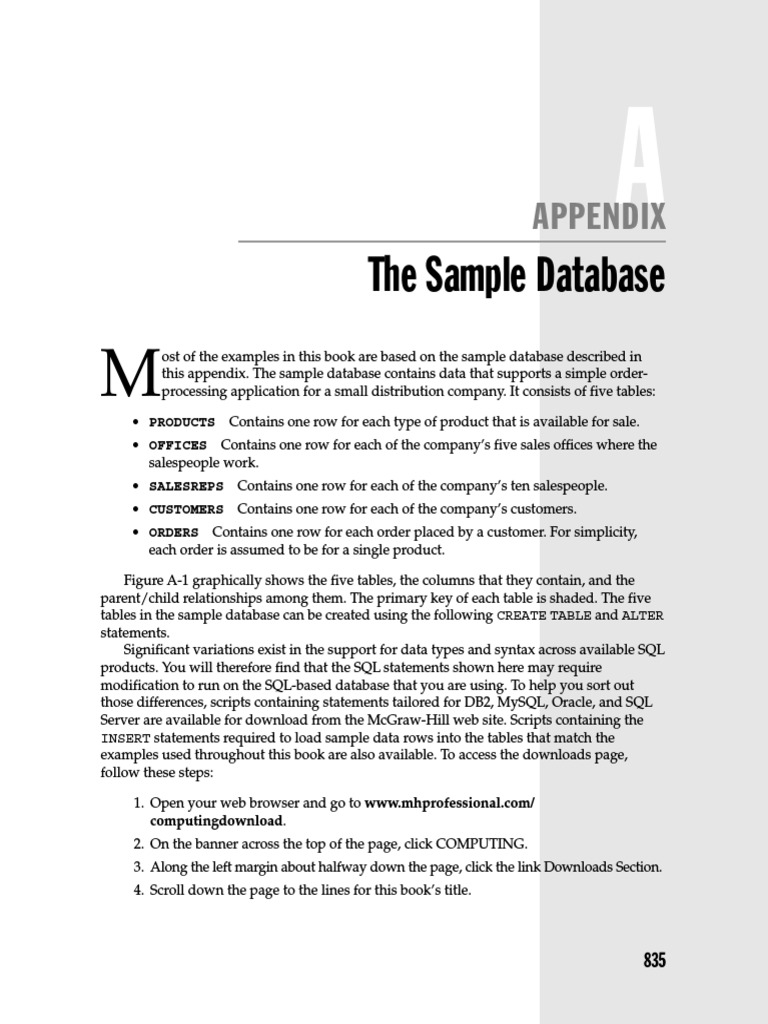 Sample Database for Order Processing | PDF | Information Retrieval ...