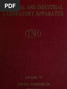 Central Scientific Company (CENCO) Catalog C 218 (1918)