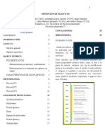 Informe de Laboratorio Obtención de Plasticos