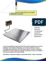 Báscula industrial bajo perfil BP-INOX para uso en industrias alimenticias