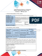 Activity Guide and Evaluation Rubric - Unit 1 Activity 2 Writing Task - Activity Delivery