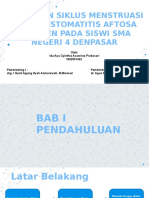 HUBUNGAN SAR DENGAN SIKLUS MENSTRUASI