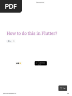 How To Do This in Flutter?: Flutter and Dart Cheat Sheet