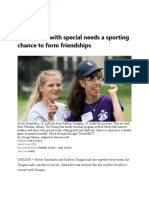 Giving Kids With Special Needs A Sporting Chance To Form Friendships