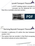 Deriving Reynold Transport Theorem