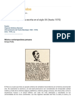 Música Culta Peruana Escrita en El Siglo XX (Hasta 1970)