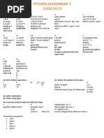 XII CS Python Assignment 1