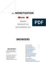 Yt Monetization: Admin Wajahat Ali Muhammad Ali