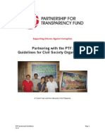 Partnering With The PTF: Guidelines For Civil Society Organizations