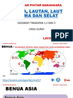 Benua, Lautan, Laut Utama Dan Selat Tingkatan 1,2,3