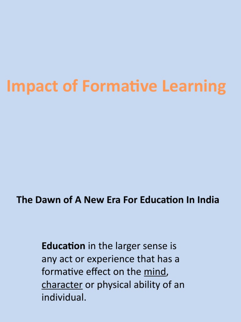 Impact of Formative Learning | PDF