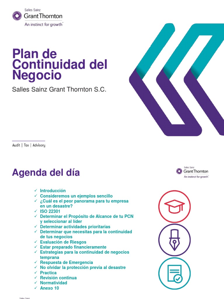 Plan de Continuidad Del Negocio | PDF | Liderazgo | Riesgo